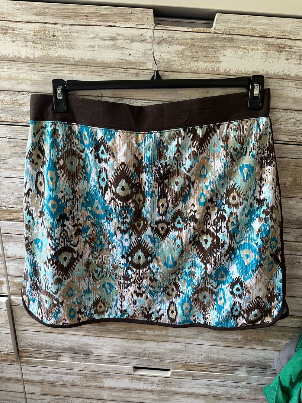 🩵🤎 d&co. Active Printed Skort XL Athletic Golf Tennis Skirt - Picture 2 of 10